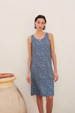 Vamp Καλοκαιρινό Εμπριμέ Νυχτικό Plus Size Βαμβακερό 18326 Lamoda.gr
