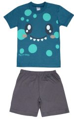 Pretty Baby Παιδική Καλοκαιρινή Πυτζάμα Για Αγόρια 100% Cotton