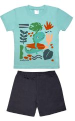 Pretty Baby Παιδική Καλοκαιρινή Πυτζάμα Για Αγόρια 100% Cotton