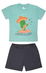 Pretty Baby Παιδική Καλοκαιρινή Πυτζάμα Για Αγόρια 100% Cotton