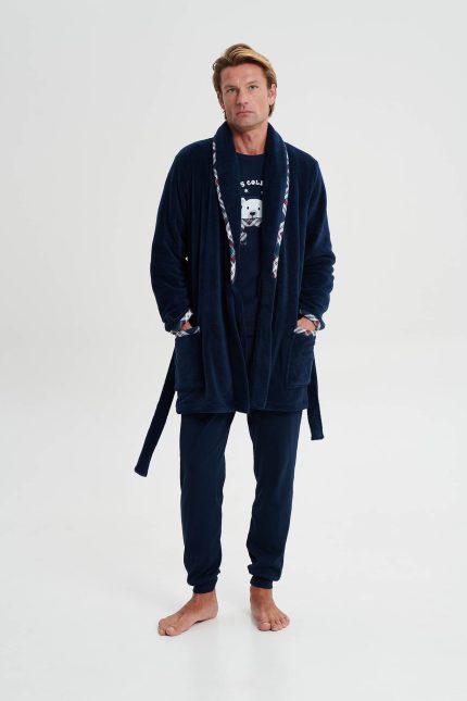 Vamp Ανδρική Ρόμπα Χειμερινή Fleece 19711 Lamoda.gr