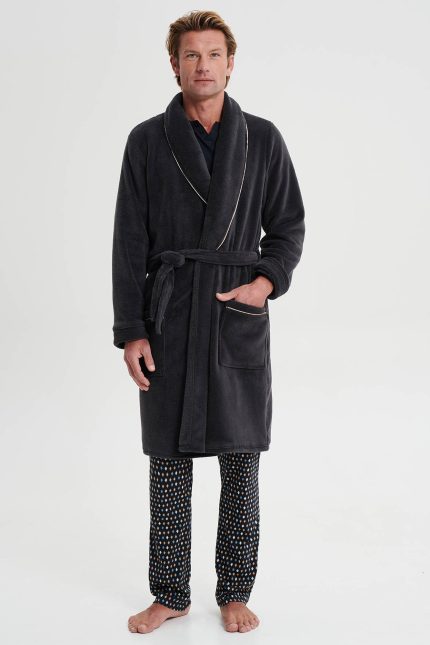 Vamp Ανδρική Χειμερινή Ρόμπα Fleece 19650 Lamoda.gr