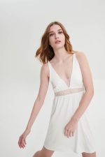 Vamp Νυχτικό Πολυτελείας με Δαντέλα Micromodal Vamp 19097