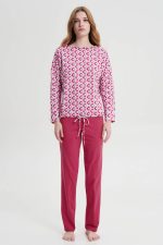 Vamp Γυναικεία Νεανική Πυτζάμα Homewear Fouter 19138 Lamoda.gr
