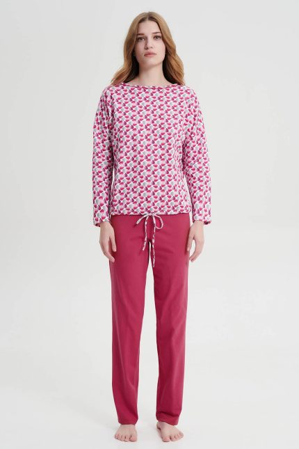 Vamp Γυναικεία Νεανική Πυτζάμα Homewear Fouter 19138 Lamoda.gr
