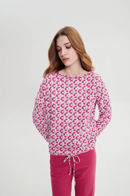 Vamp Γυναικεία Νεανική Πυτζάμα Homewear Fouter 19138 Lamoda.gr