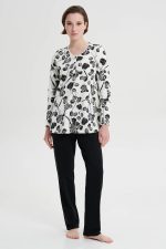 Vamp Γυναικεία Πυτζάμα Fouter Plus Size 19151 Lamoda.gr