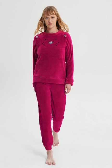 Vamp Γυναικεία Νεανική Πυτζάμα Fleece 19426 Lamoda.gr