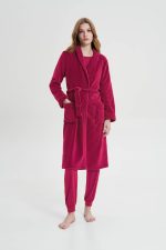 Vamp Κλασική Γυναικεία Ρόμπα Fleece 19210 Lamoda.gr