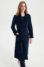 Vamp Κλασική Γυναικεία Ρόμπα Fleece 19210 Lamoda.gr