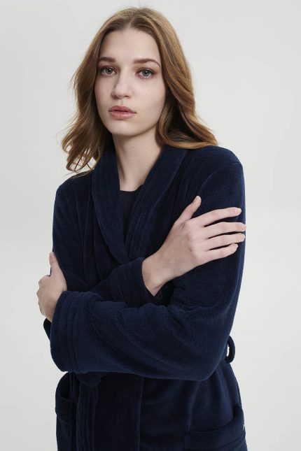 Vamp Κλασική Γυναικεία Ρόμπα Fleece 19216 Lamoda.gr