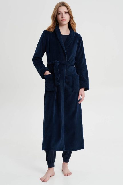 Vamp Κλασική Γυναικεία Ρόμπα Fleece 19216 Lamoda.gr