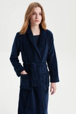 Vamp Κλασική Γυναικεία Ρόμπα Fleece 19216 Lamoda.gr