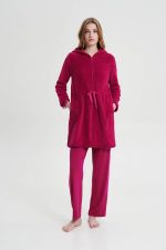 Vamp Χειμερινή Ρόμπα Fleece με Φερμουάρ 19211 Lamoda.gr