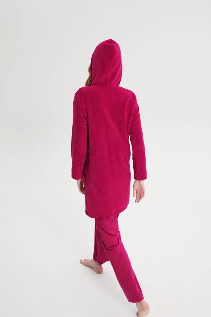 Vamp Χειμερινή Ρόμπα Fleece με Φερμουάρ 19211 Lamoda.gr
