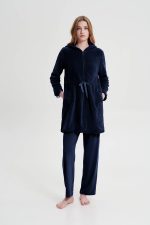 Vamp Χειμερινή Ρόμπα Fleece με Φερμουάρ 19211 Lamoda.gr