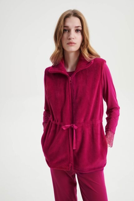 Vamp Χειμερινό Γιλέκο Fleece με Φερμουάρ 19213 Lamoda.gr
