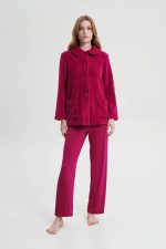 Vamp Γυναικεία Ρόμπα Fleece με Κουμπιά 19215 Lamoda.gr