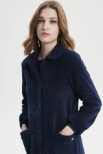 Vamp Γυναικεία Ρόμπα Fleece με Κουμπιά 19215 Lamoda.gr