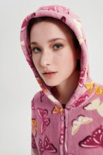 Vamp Χειμερινή Ρόμπα Fleece με Φερμουάρ 19009 Lamoda.gr