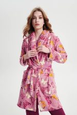 Vamp Σταυρωτή Χειμερινή Ρόμπα Fleece 19011 Lamoda.gr