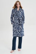 Vamp Σταυρωτή Χειμερινή Ρόμπα Fleece 19068 Lamoda.gr