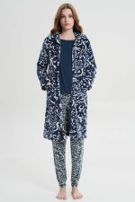 Vamp Χειμερινή Ρόμπα Fleece με Κουμπιά 19070 Lamoda.gr