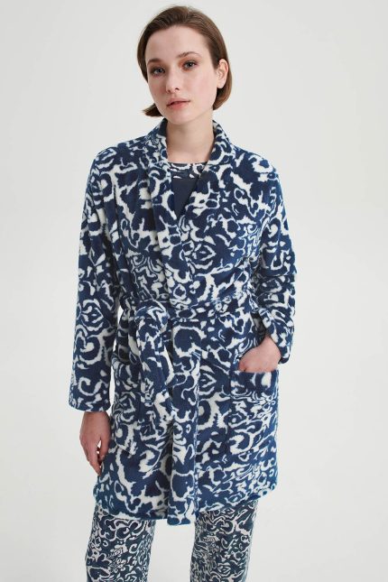 Vamp Γυναικεία Χειμερινή Ρόμπα Fleece με Ζώνη 19072 Lamoda.gr