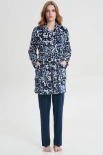 Vamp Γυναικεία Χειμερινή Ρόμπα Fleece με Ζώνη 19072 Lamoda.gr