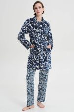 Vamp Γυναικεία Χειμερινή Ρόμπα Fleece με Ζώνη 19072 Lamoda.gr