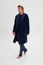 Vamp Ανδρική Σταυρωτή Ρόμπα Χειμερινή Fleece 19606 Lamoda.gr