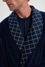 Vamp Ανδρική Σταυρωτή Ρόμπα Χειμερινή Fleece 19607 Lamoda.gr