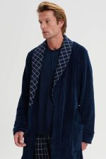Vamp Ανδρική Σταυρωτή Ρόμπα Χειμερινή Fleece 19607 Lamoda.gr