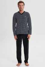 Vamp Ανδρική Χειμερινή Πιτζάμα Homewear Βελουτέ 19750 Lamoda.gr