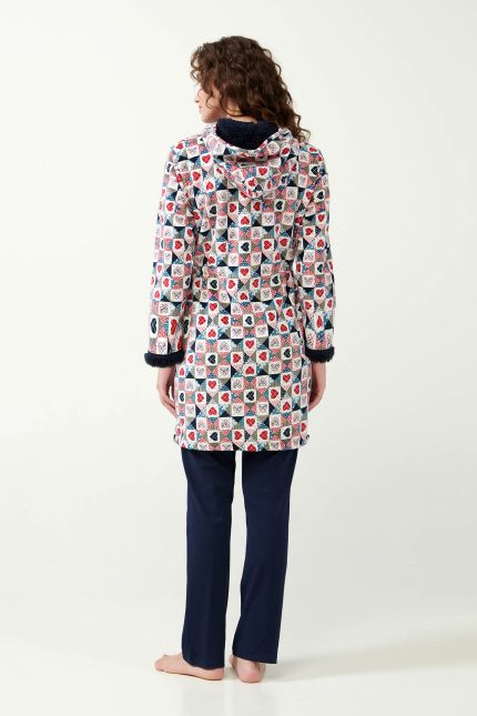 Vamp Χειμερινή Ρόμπα Fleece με Φερμουάρ 19507 Lamoda.gr