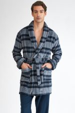 Harmony Ανδρική Καρό Ρόμπα Χειμερινή Fleece 32-805313 Lamoda.gr