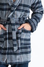Harmony Ανδρική Καρό Ρόμπα Χειμερινή Fleece 32-805313 Lamoda.gr