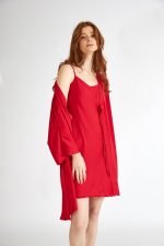 Harmony Σατέν Μονόχρωμο Νυχτικό με Τιράντα 32-605511
