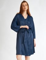 Harmony Σατέν Μονόχρωμη Ρόμπα 32-605512 Lamoda.gr