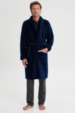 Vamp Ανδρική Μακριά Ρόμπα Χειμερινή Fleece 19652 Lamoda.gr