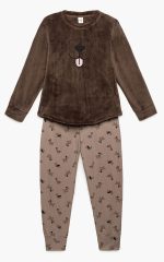 Minerva Παιδική Πυτζάμα Fleece για Κορίτσια 90-62188 Lamoda.gr