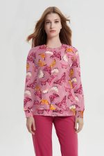 Γυναικεία Χειμερινή Πυτζάμα Fleece Vamp 19012