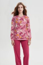 Γυναικεία Χειμερινή Πυτζάμα Fleece Vamp 19012