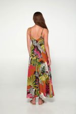 Vamp Γυναικείο Εμπριμέ Μακρύ Φόρεμα Viscose 20431 Lamoda.gr