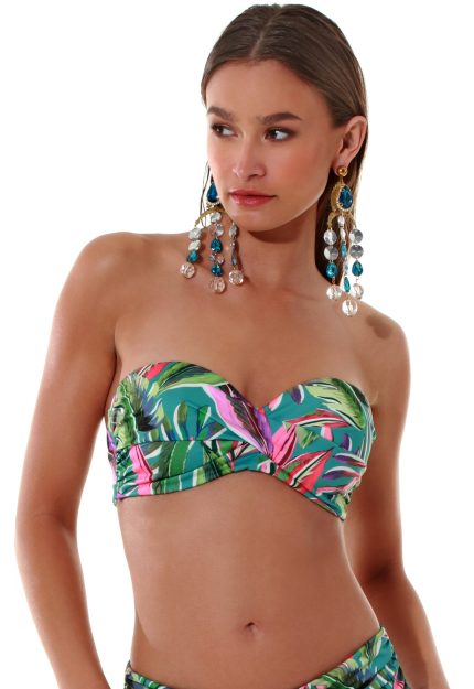 Bluepoint Εμπριμέ Μαγιό Top Στράπλες 24066078D Lamoda.gr