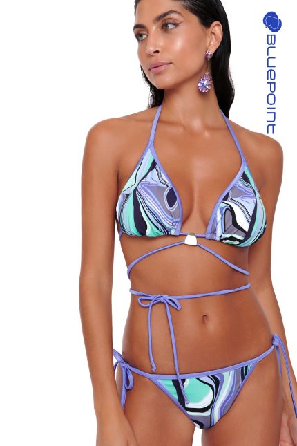 Μαγιό Slip Brazilian με Κορδονάκια Bluepoint 24065029