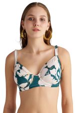 Blu4u Εμπριμέ Μαγιό Top με Μπανέλα 24366289D Lamoda.gr