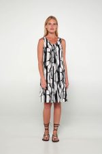 Vamp Αμάνικο Δροσερό Φόρεμα Viscose 20443 Lamoda.gr