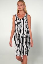 Vamp Αμάνικο Δροσερό Φόρεμα Viscose 20443 Lamoda.gr