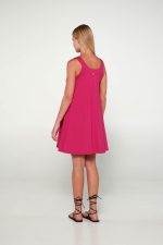 Vamp Αμάνικο Μονόχρωμο Φόρεμα Viscose 20507 Lamoda.gr